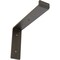 Ekena Millwork Steel Truss Shelf Bracket, Hammered Dark Bronze 2"W x 10"D x 7 1/4"H BKTM02X10X07TSHDB - alternate 1